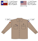Lapco 7oz. FR Uniform Shirt 100% Cotton with State Flag Patch on Right Sleeve and Country Flag Patch on Left Sleeve - LP-IKH7